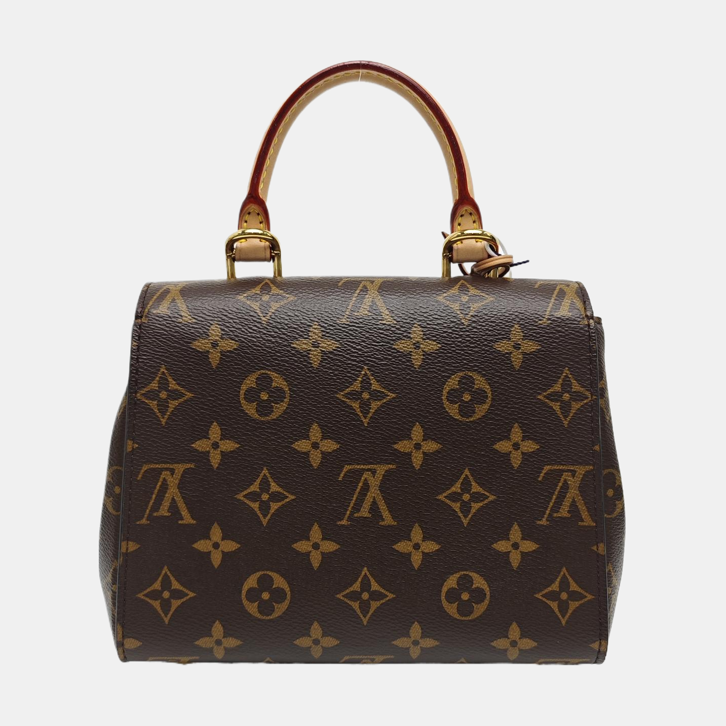 CLUNY PM Monogram Coated Canvas Brown
