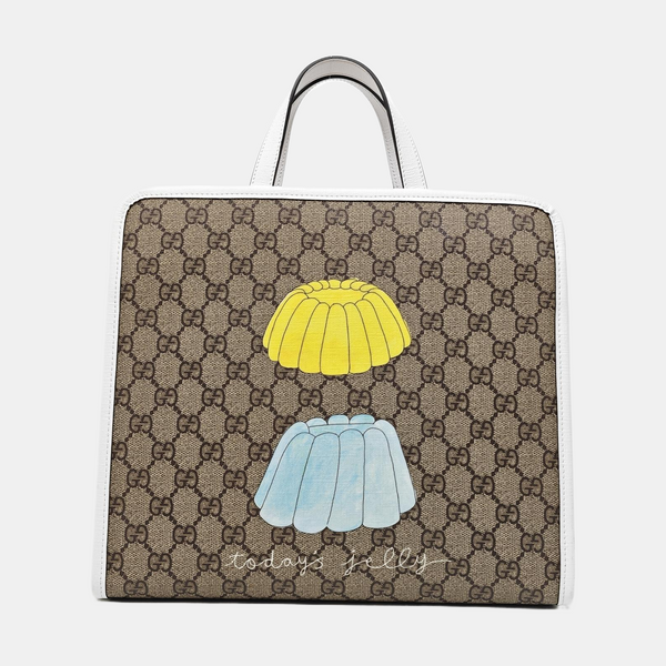 Children’s GG Bucket Monogram Coated Canvas Beige
