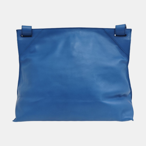 Calfskin Shoulder Bag Blue