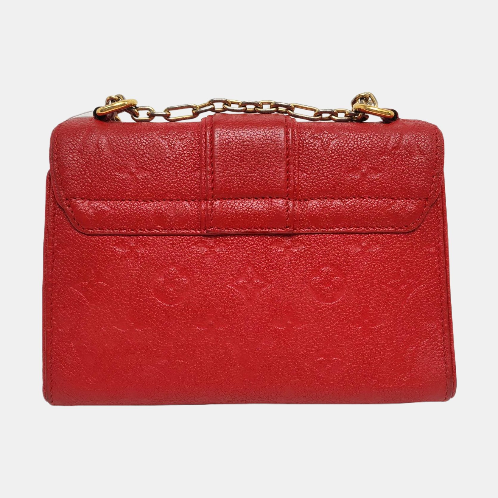 SAINT SULPICE PM Monogram Calfskin Red