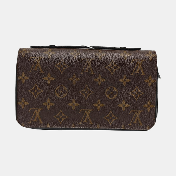 Monogram Coated Canvas Wallet Brown