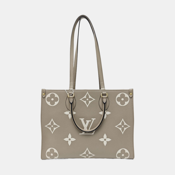 ONTHEGO MM Monogram Calfskin Gray