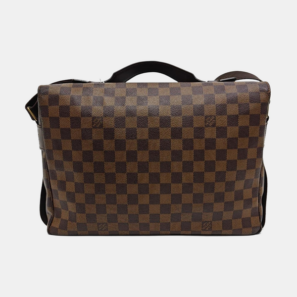 BROADWAY Damier Ebene Coated Canvas Brown