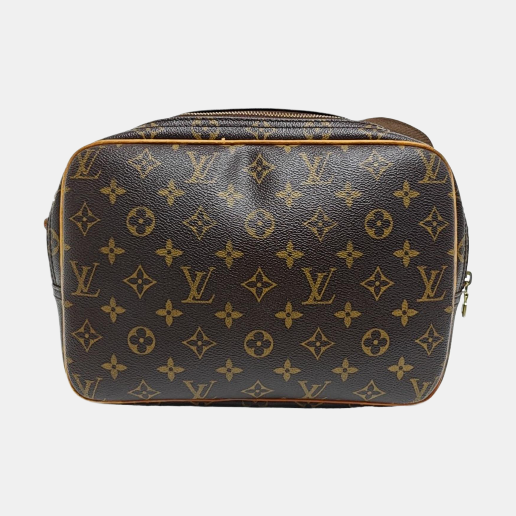 REPORTER Monogram Coated Canvas Brown