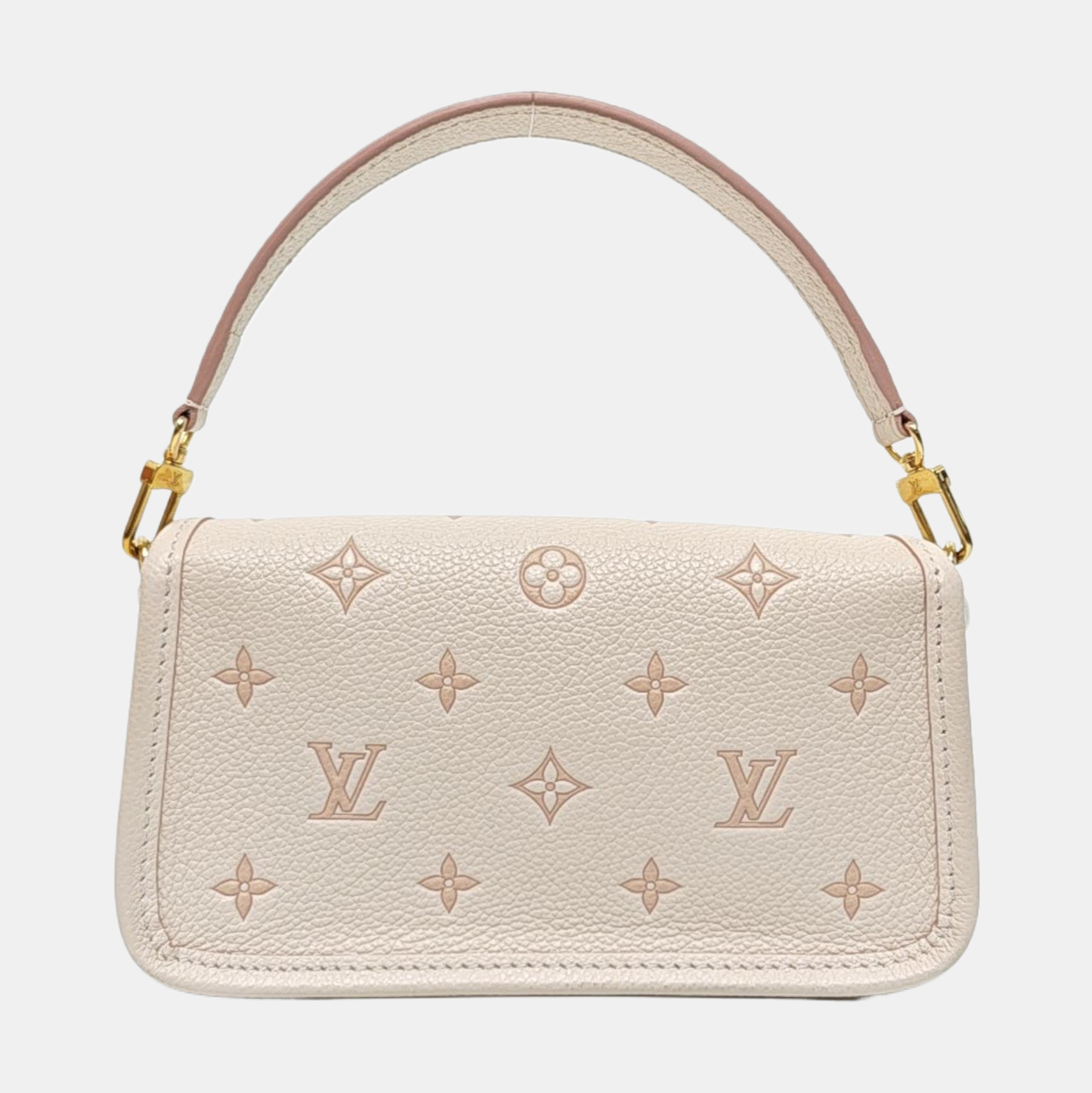 DIANE Nano Monogram Calfskin White