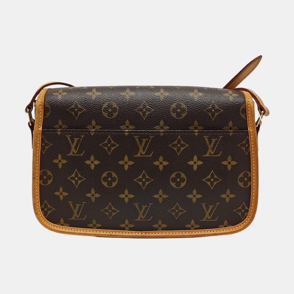 SOLOGNE PM Monogram Coated Canvas Brown