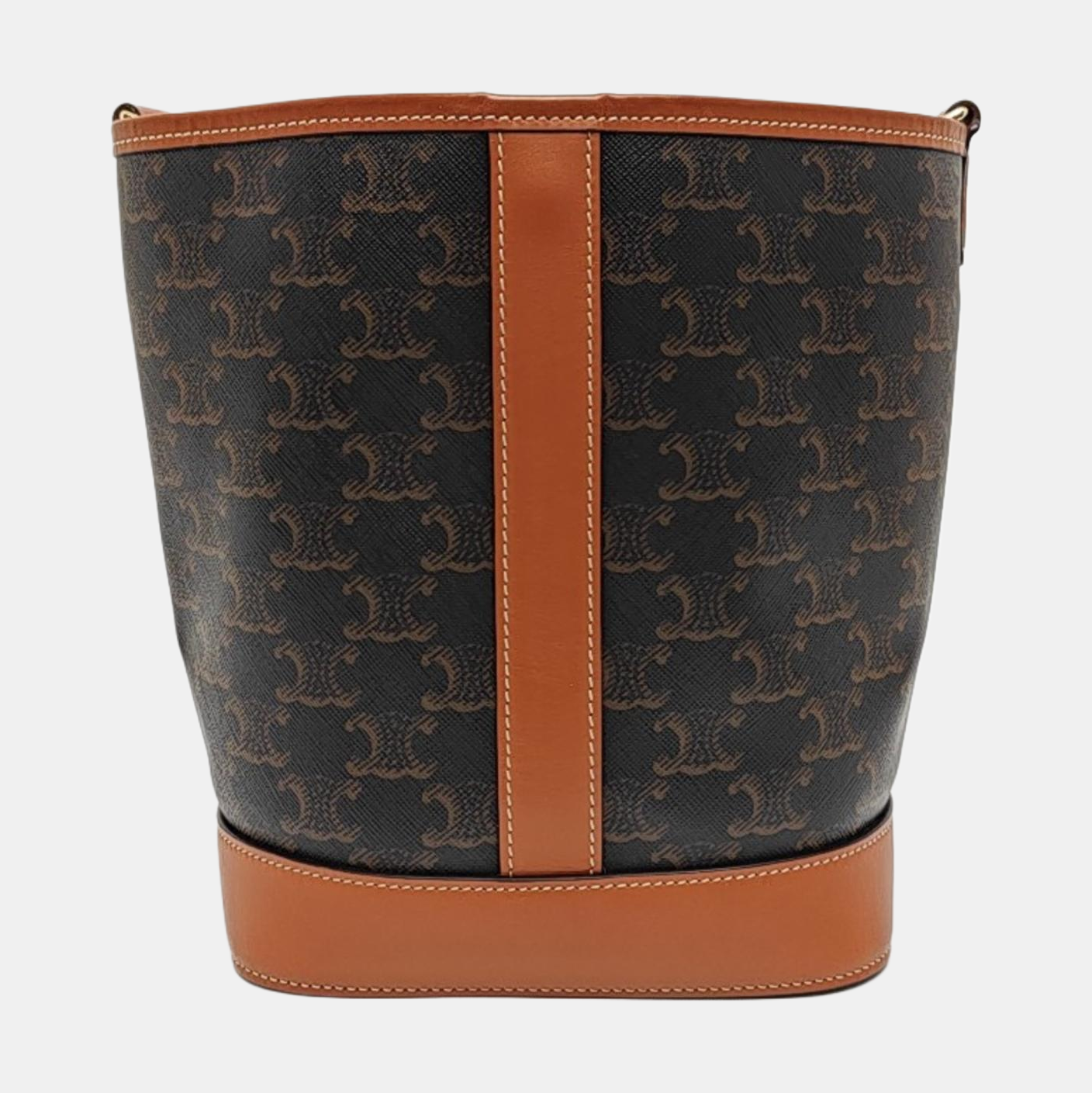 TRIOMPHE CANVAS Small Coated Canvas Brown