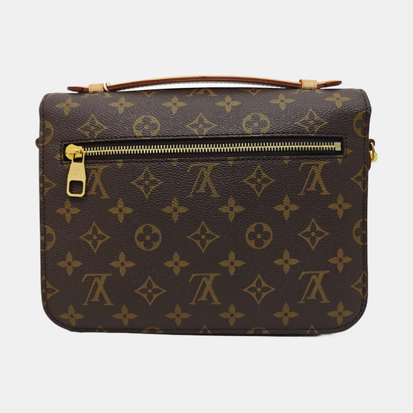 MÉTIS MM Monogram Coated Canvas Brown