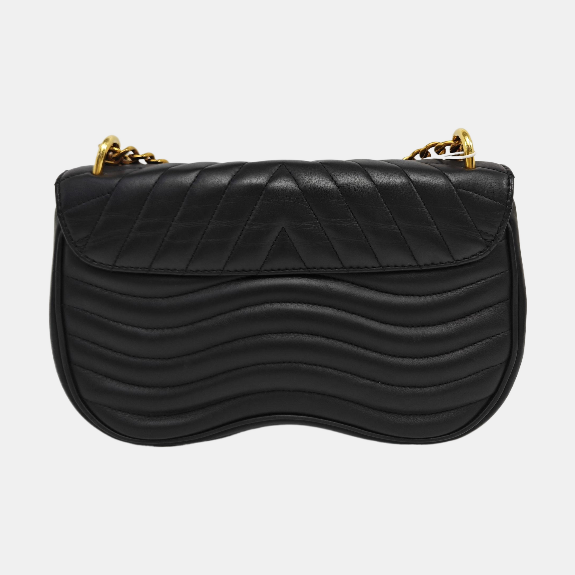 NEW WAVE MM Quilted Calfskin Black