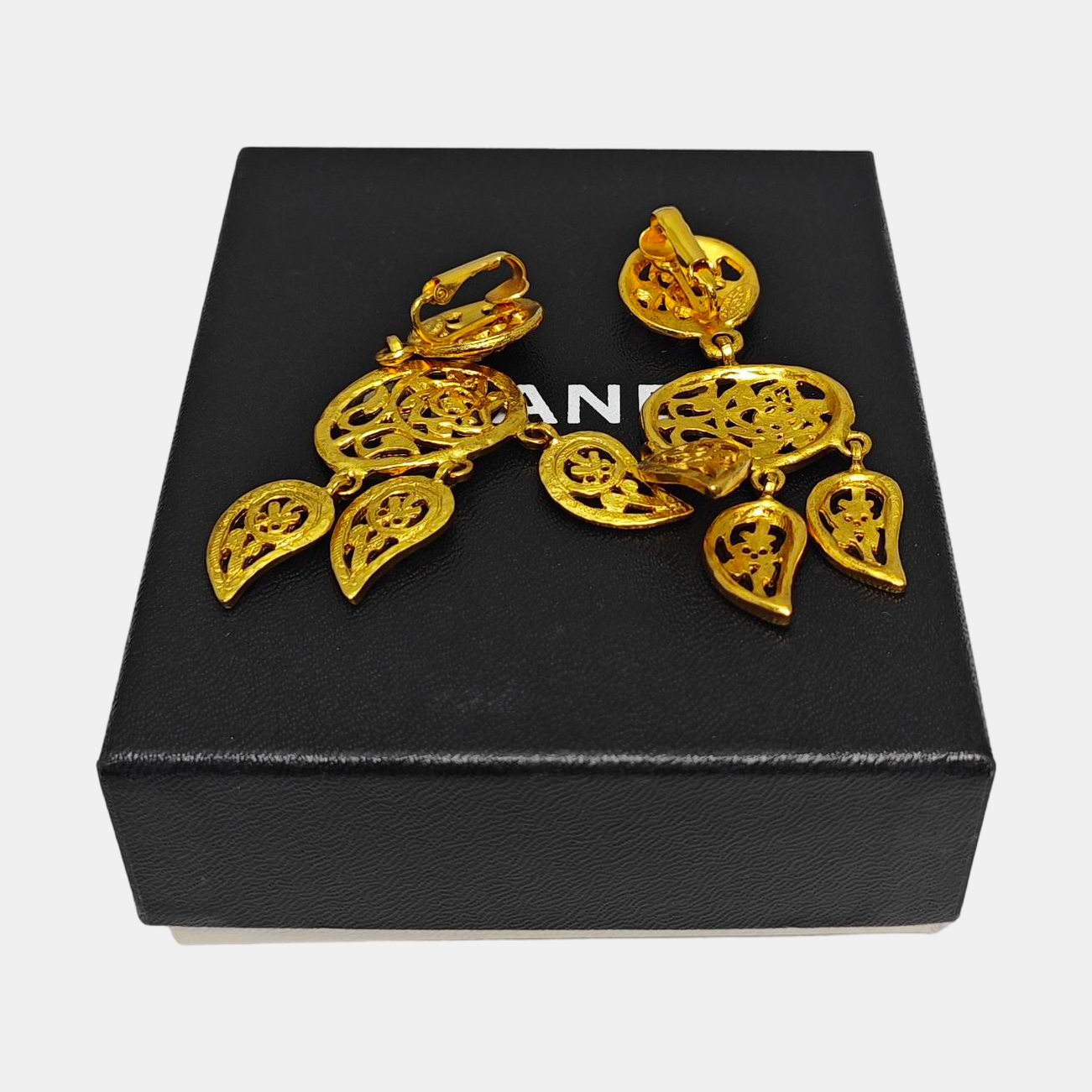 Metal Gold Clip On Earrings