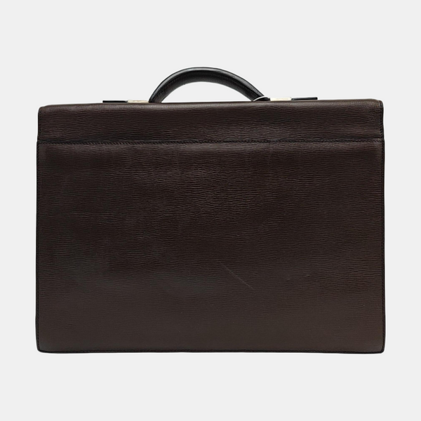 Calfskin Top Handle Bag Brown