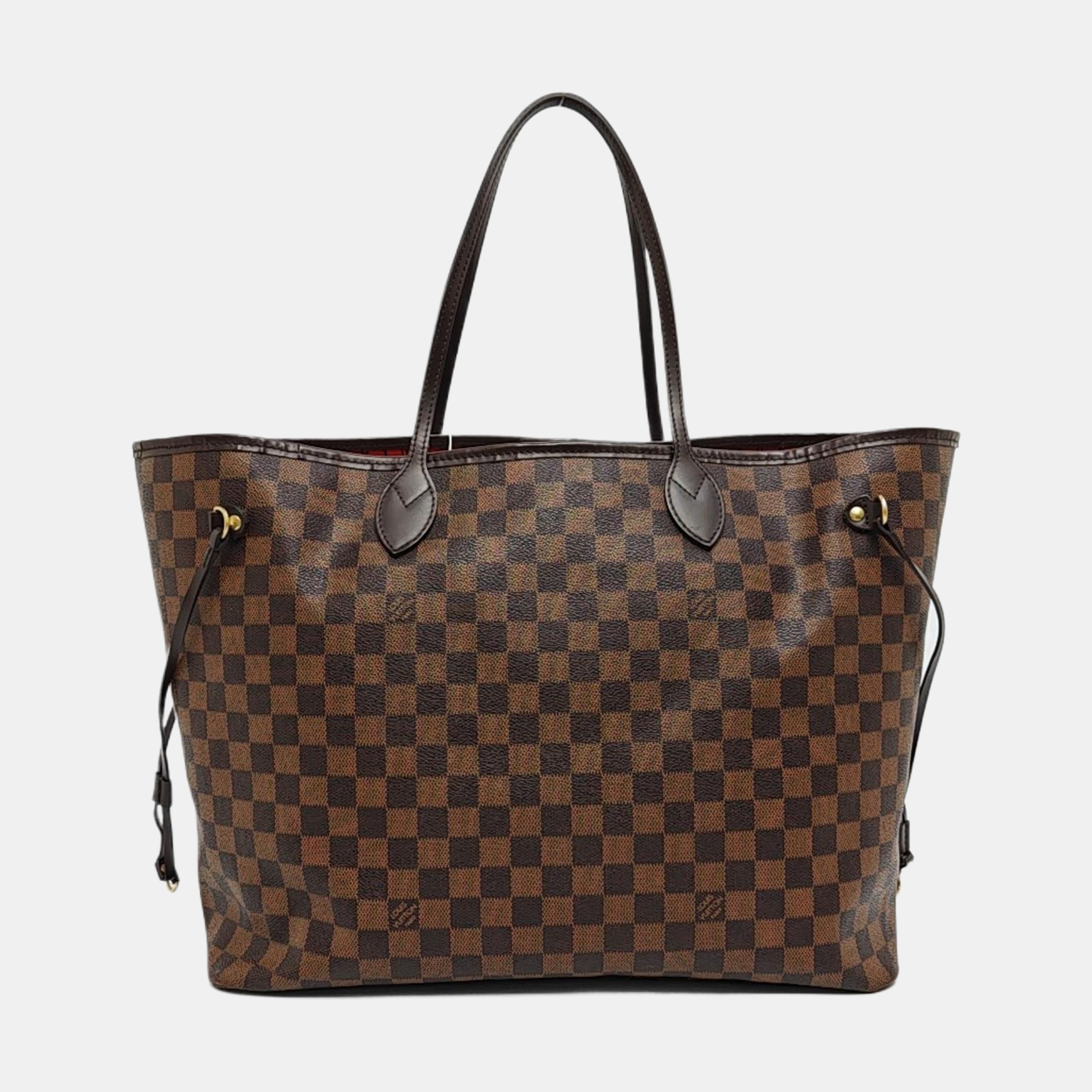NEVERFULL GM Damier Ebene Coated Canvas Brown