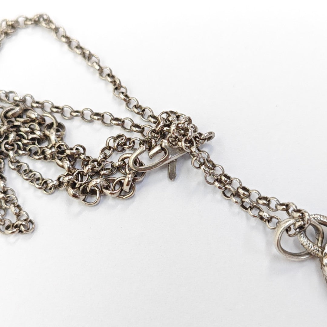 Interlocking G 925 Sterling Silver Necklace