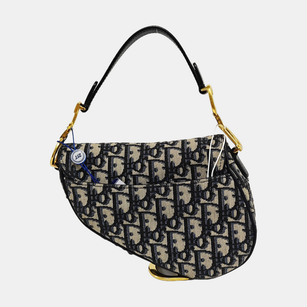 Saddle Mini Lona Monogram Azul