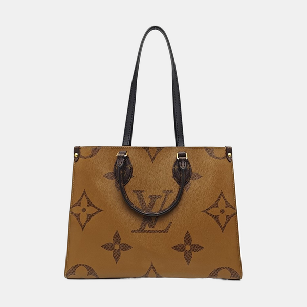 ONTHEGO MM Monogram Coated Canvas Brown