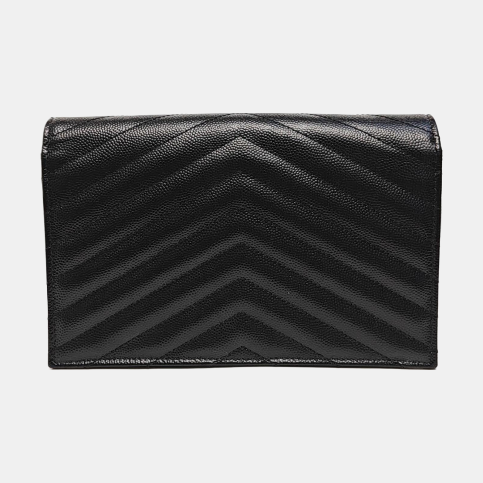 MONOGRAM Chevron Calfskin Black