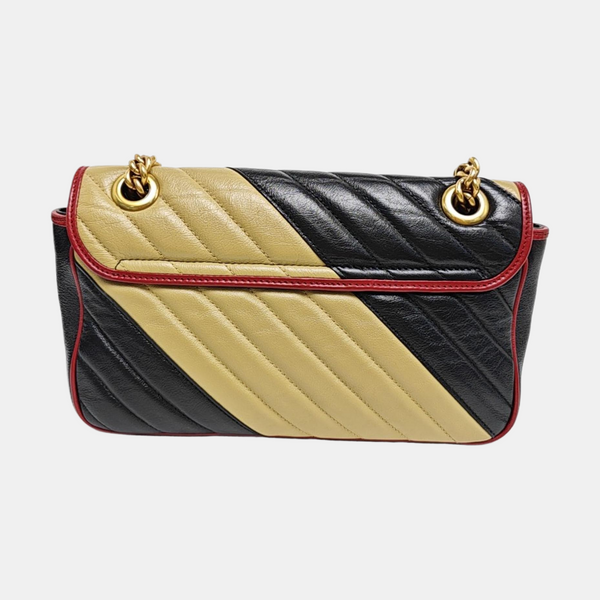 GG Marmont Medium Quilted Calfskin Multicolor