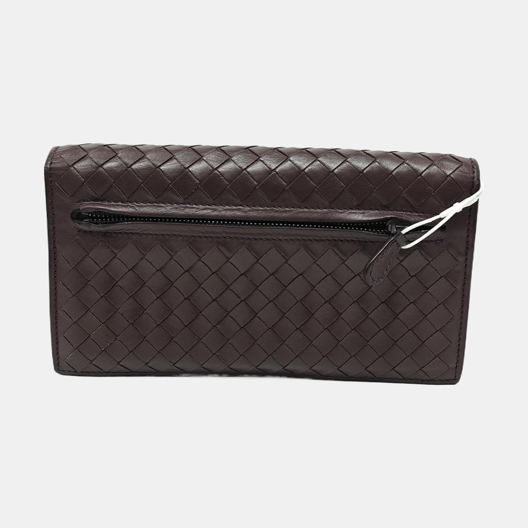 Intrecciato Calfskin Brown Wallet