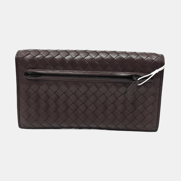 Intrecciato Calfskin Brown Wallet