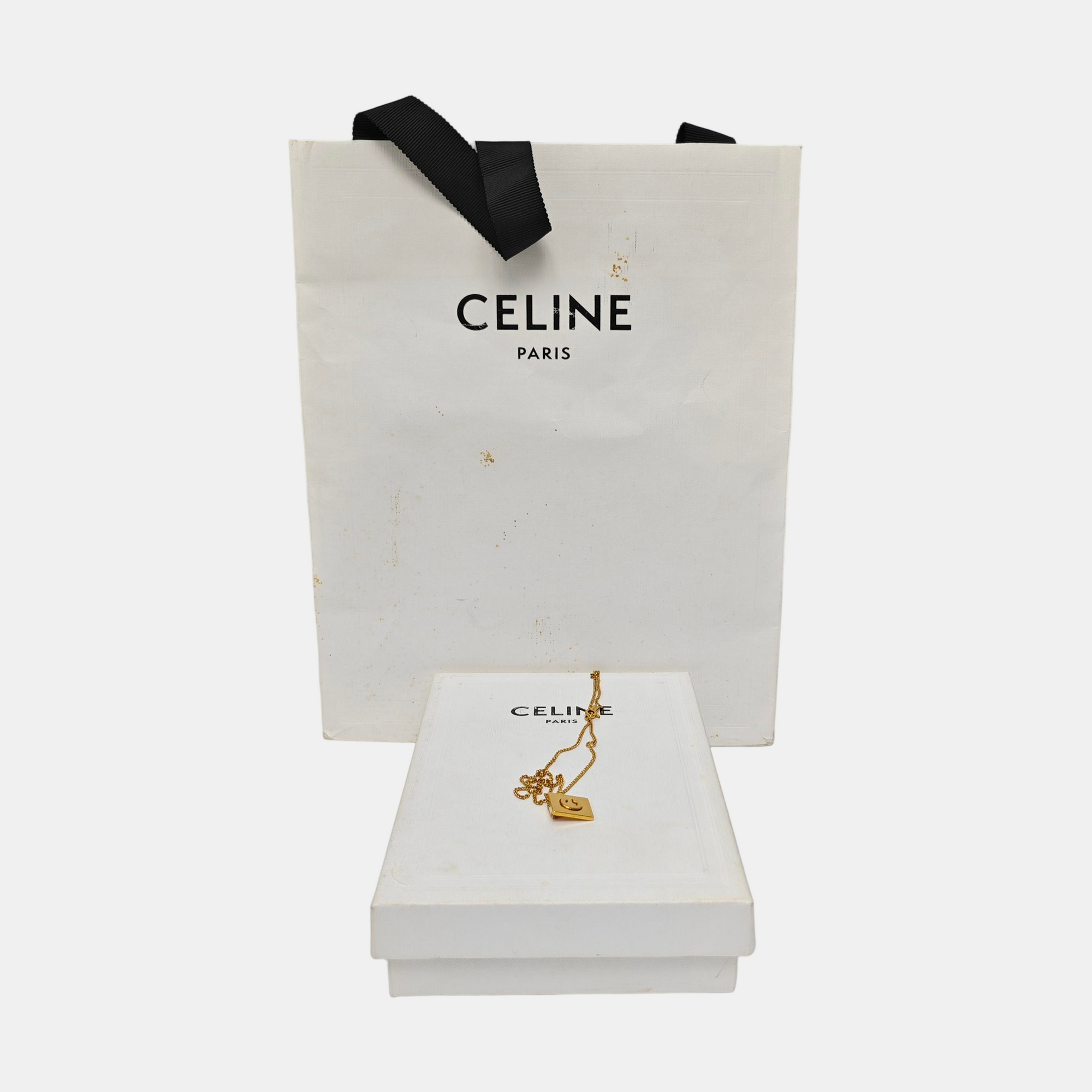 ALPHABET Brass Gold Necklace