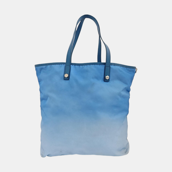 Nylon Tote Bag Blue