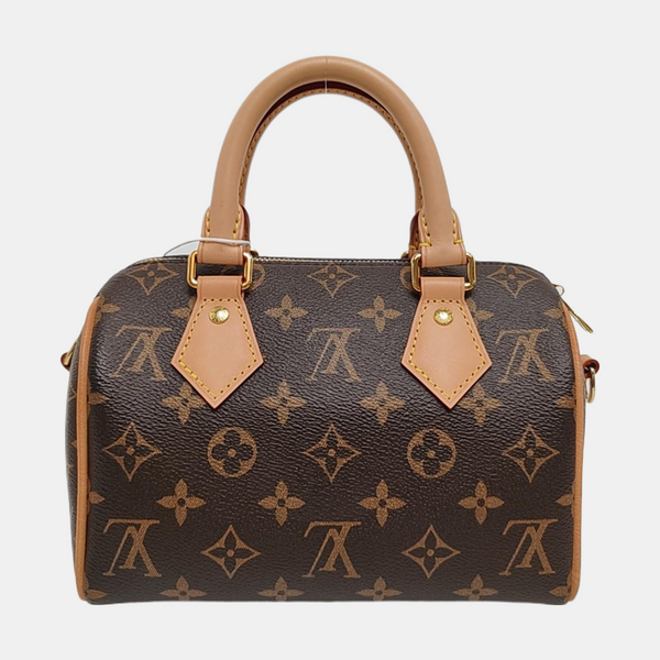 SPEEDY 20 Monogram Coated Canvas Brown