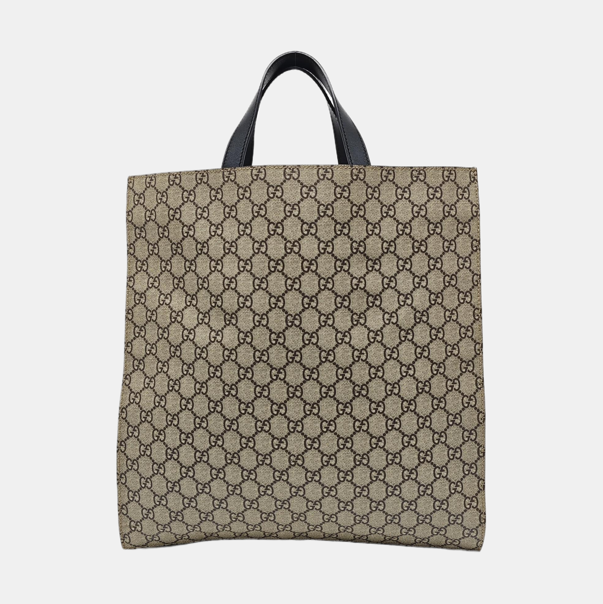 Monogram Coated Canvas Tote Bag Beige