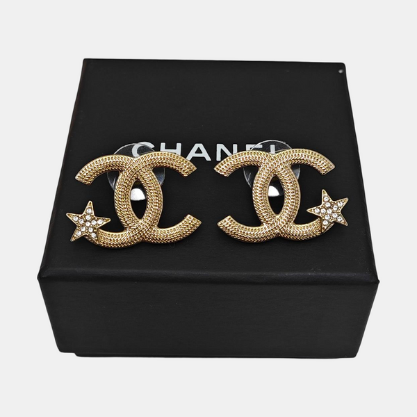 Metal Gold Stud Earrings
