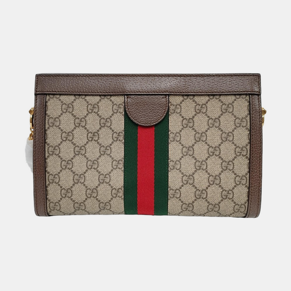 Authenticated pre-owned  Ophidia Small Monogram Coated Canvas Beige - Shoulder Bag at Looply