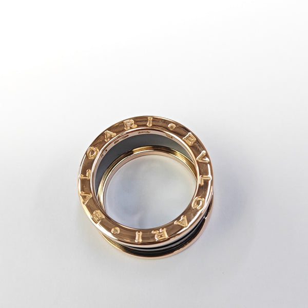 B.ZERO1 18k Rose Gold Ring EU 53