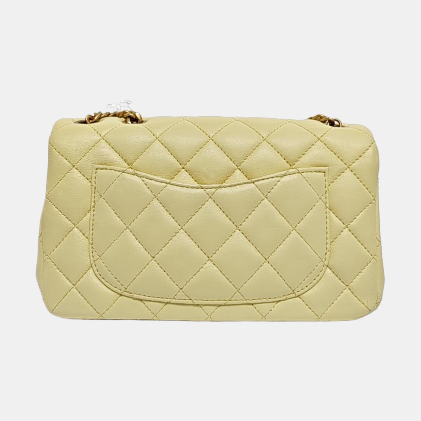 CLASSIC FLAP Mini Quilted Lambskin Yellow