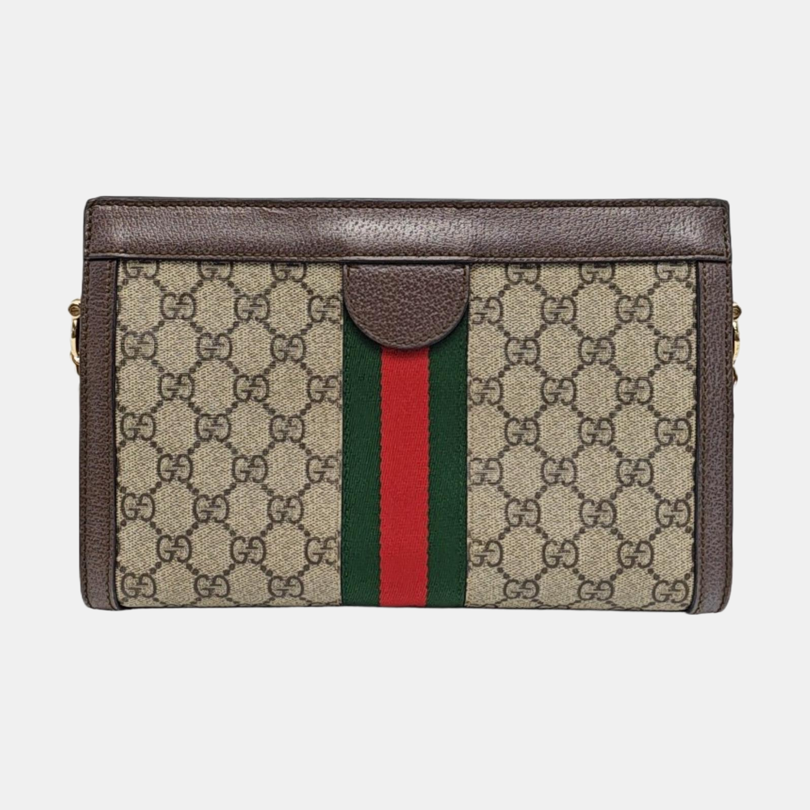 Ophidia Medium Monogram Coated Canvas Beige