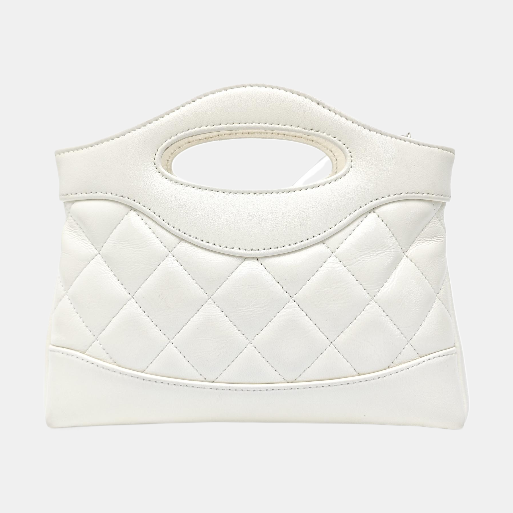 CHANEL 31 Mini Quilted Lambskin White