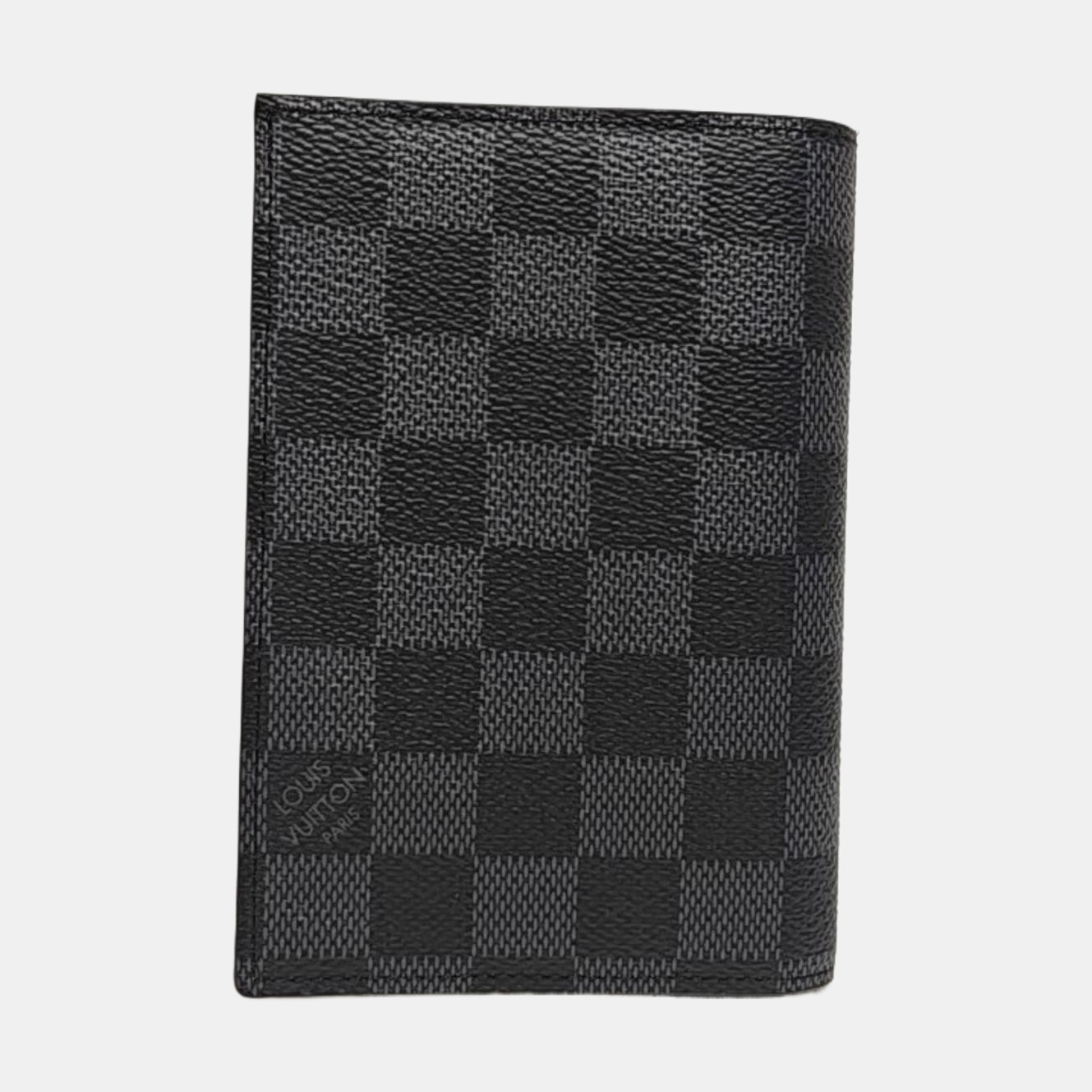 SMART Damier Graphite Coated Canvas Gray Card Holder