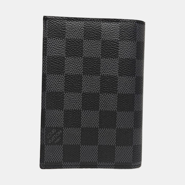 SMART Damier Graphite Coated Canvas Gray Card Holder