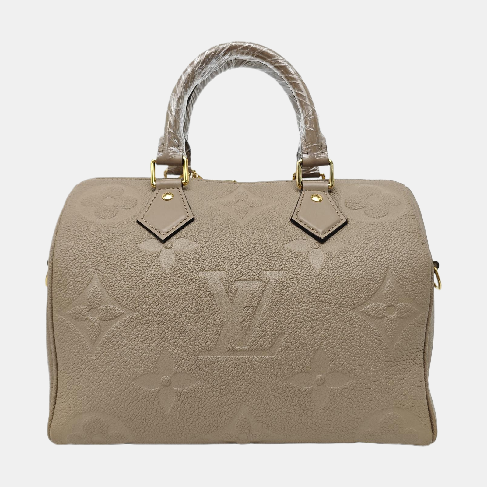 SPEEDY 25 Monogram Calfskin Beige