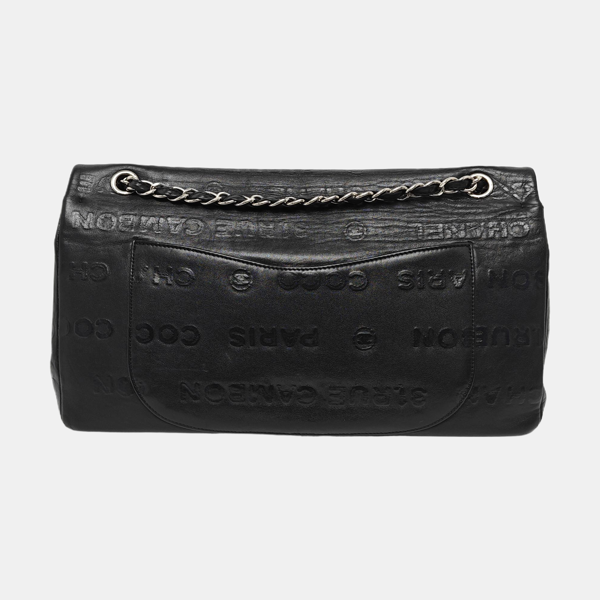 2.55 Calfskin Black