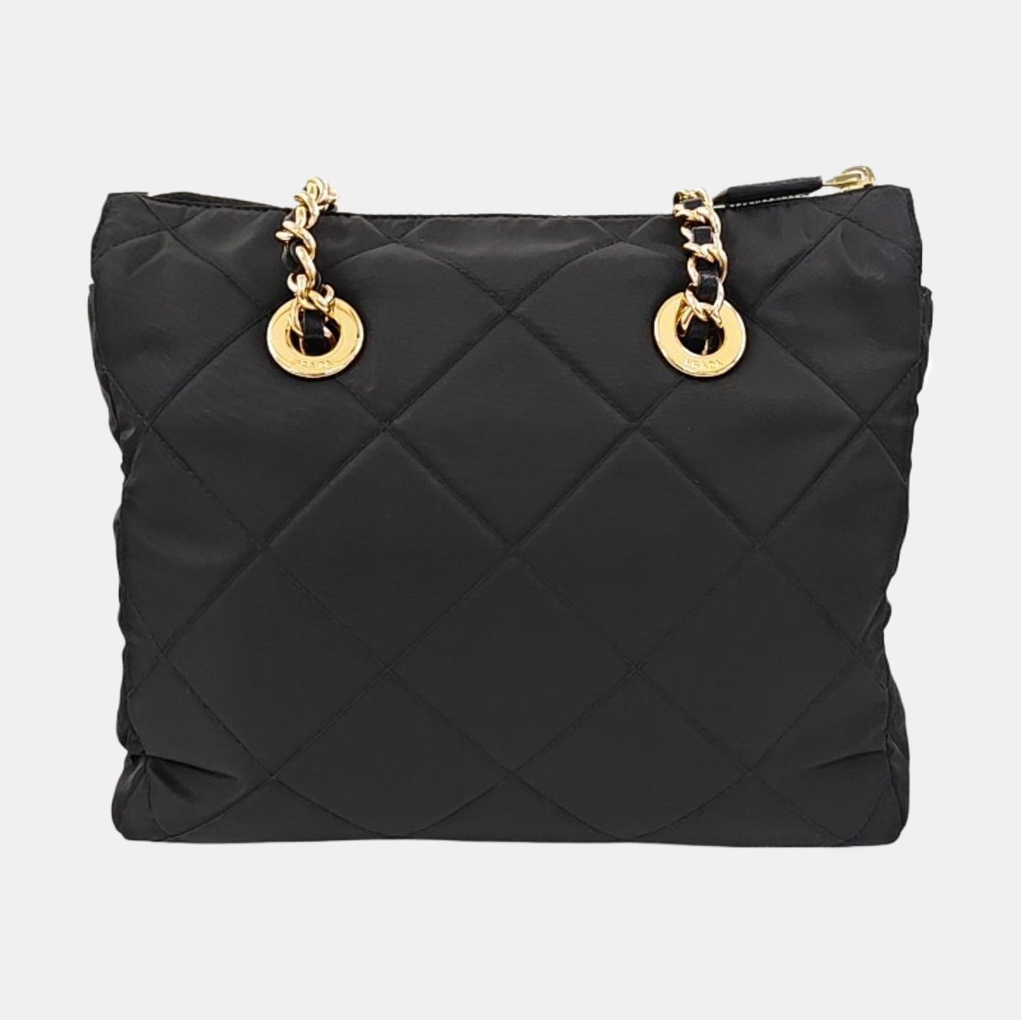 Re-Edition 1995 Chaîne Quilted Nylon Black