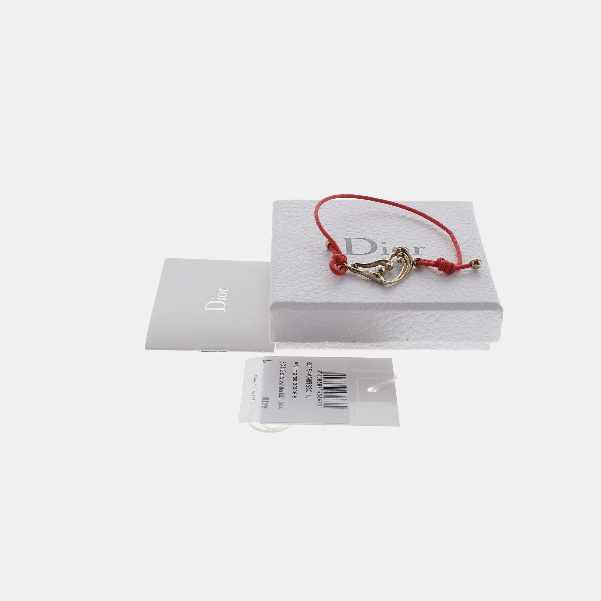 Pulsera roja de tela