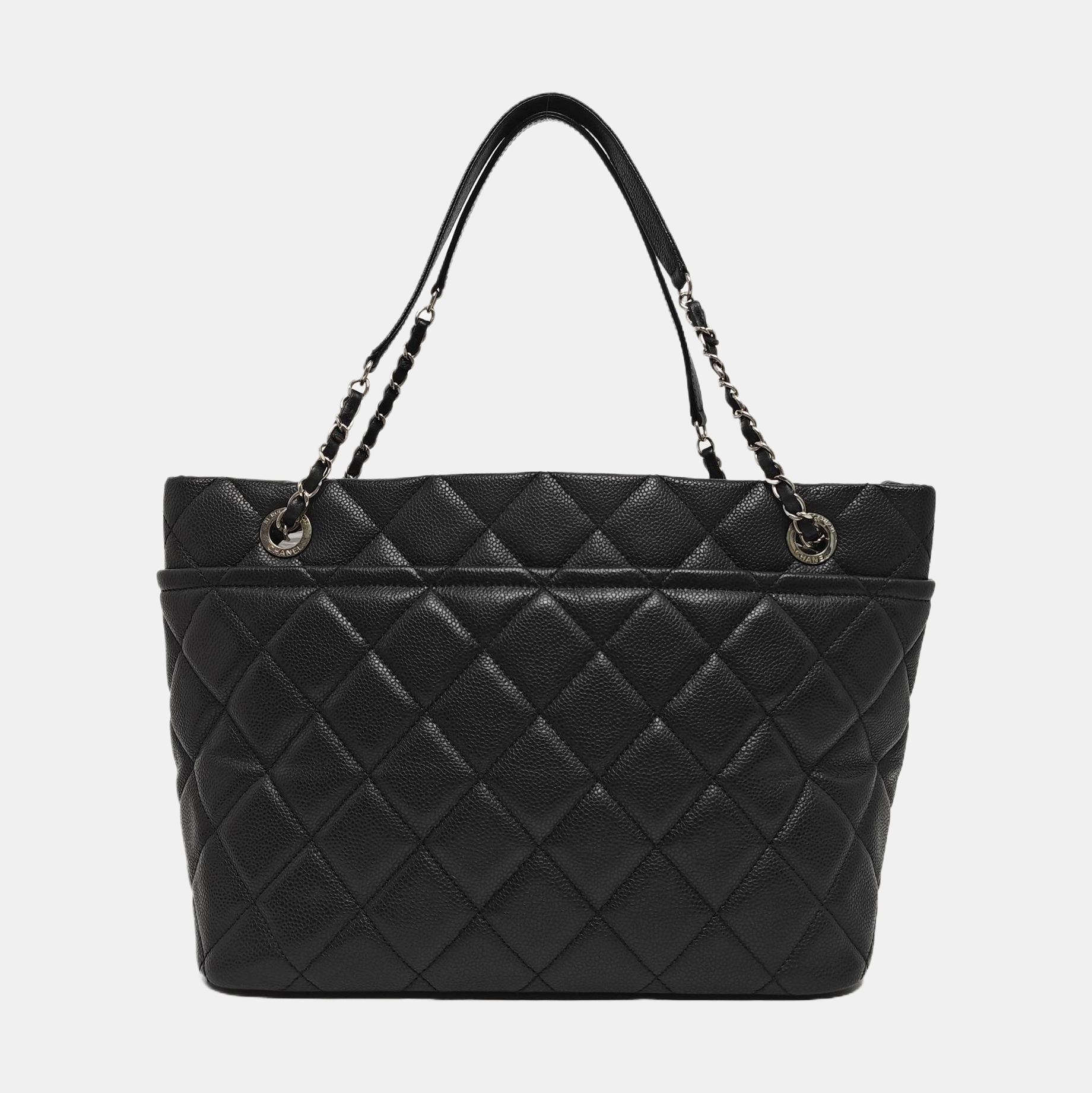 CC TIMELESS SOFT Quilted Grained Calfskin Black