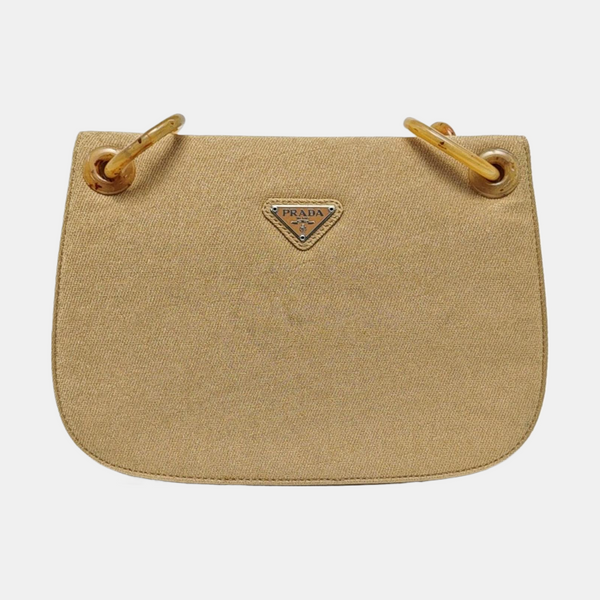 Canvas Shoulder Bag Beige