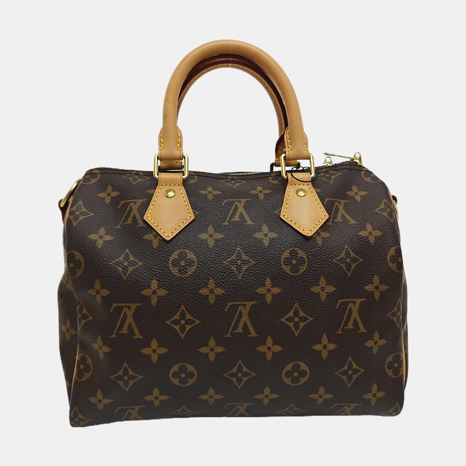 SPEEDY 25 Monogram Coated Canvas Brown