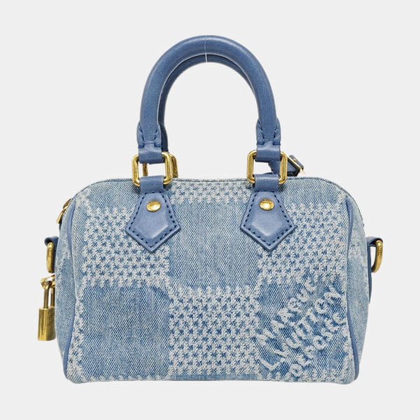 SPEEDY 18 Damier Canvas Blue