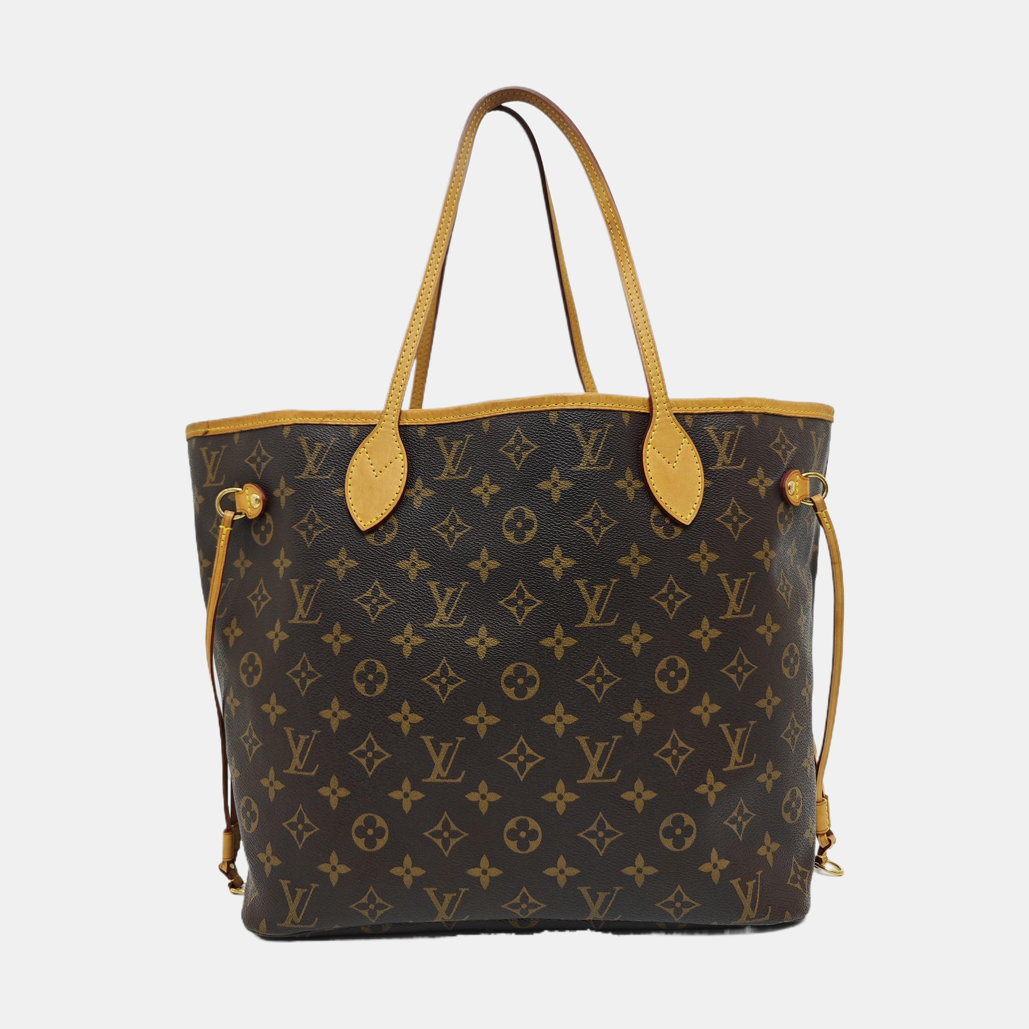 NEVERFULL MM Monogram Coated Canvas Brown