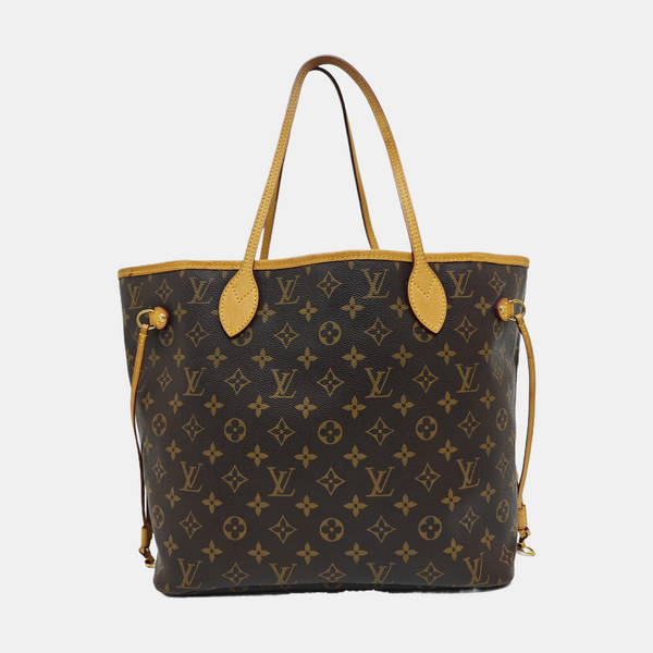 NEVERFULL MM Monogram Coated Canvas Brown