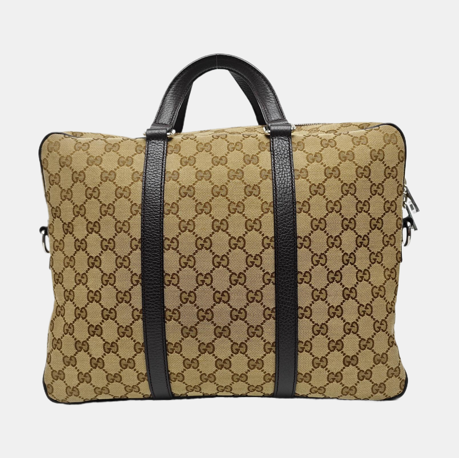 Monogram Canvas Shoulder Bag Brown