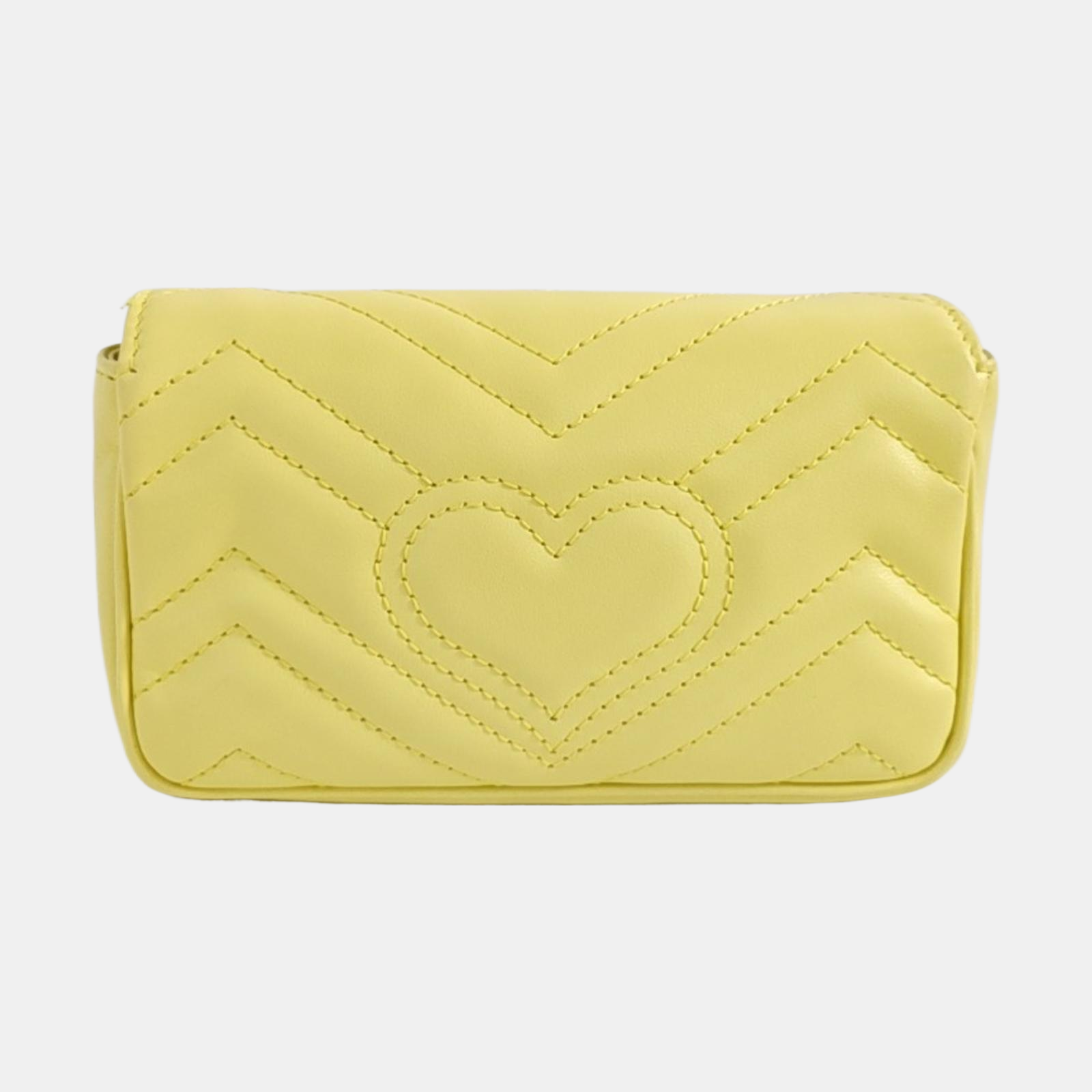 GG Marmont Mini Quilted Calfskin Yellow
