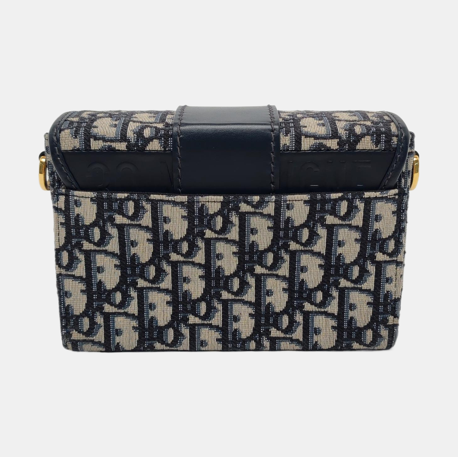 Authenticated pre-owned  30 Montaigne Oblique Canvas Blue - Shoulder Bag at Looply