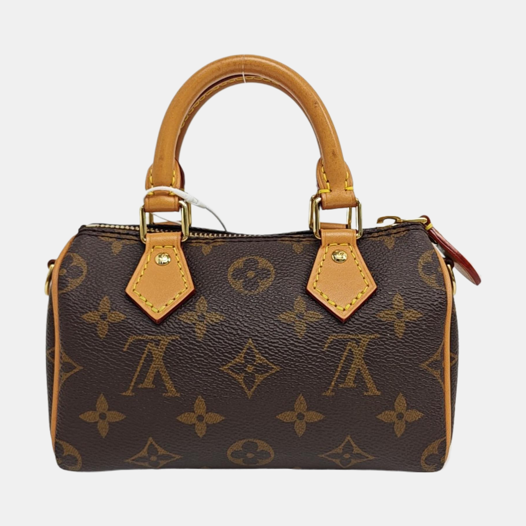 SPEEDY Nano Monogram Coated Canvas Brown