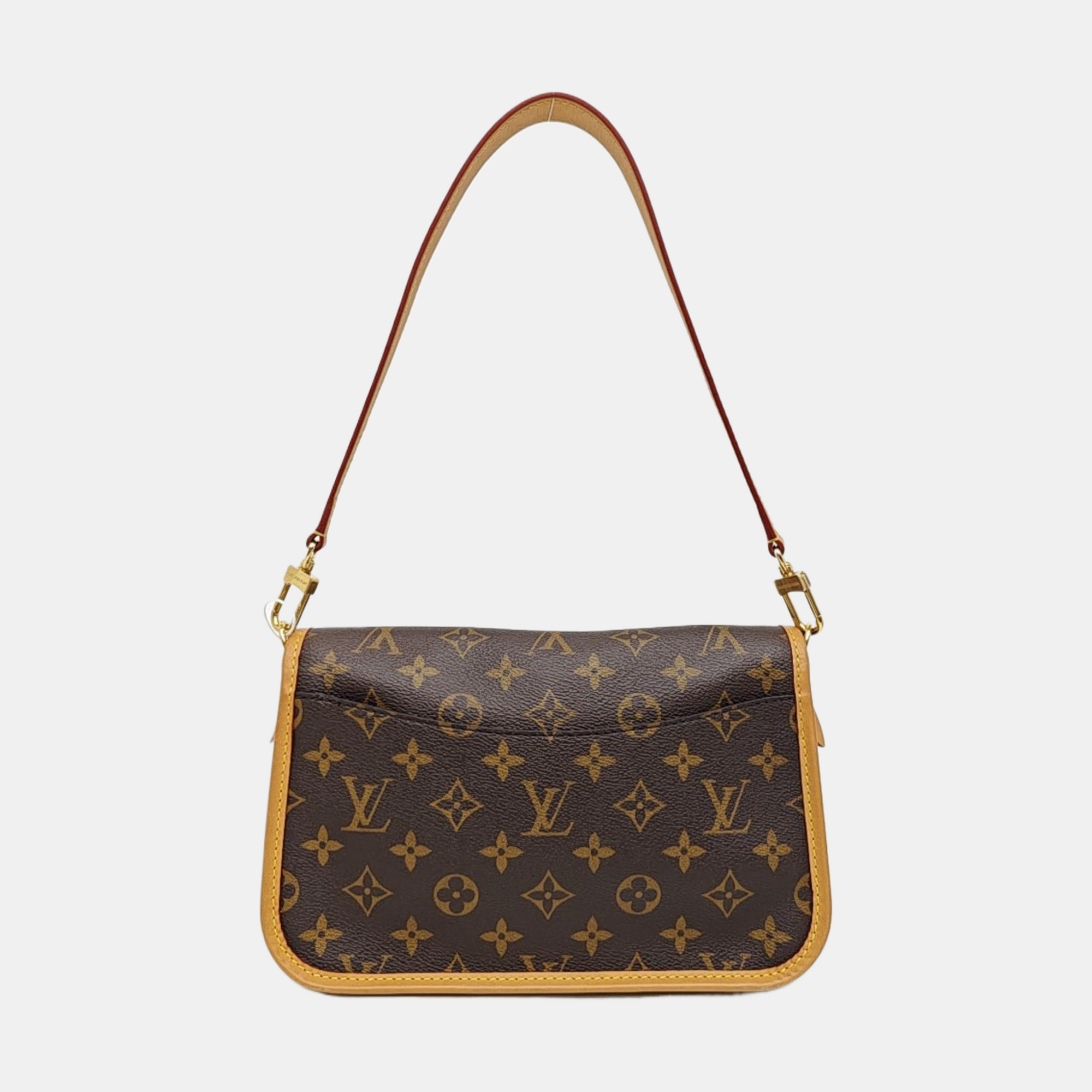 DIANE Monogram Coated Canvas Brown